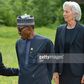 President Muhammadu Buhari discusses with French counterpart, Francois Hollande as IMF Managing Director, Christine Lagarde looks on.