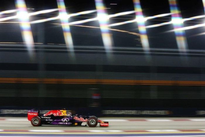 Formula One - F1 - Singapore Grand Prix 2015 - Marina Bay Street Circuit, Singapore - 18/9/15
Red Bull's Daniel Ricciardo during practice
Mandatory Credit: Action Images / Hoch Zwei
Livepic
EDITORIAL USE ONLY.
PLEASE NOTE: FOR UK EDITORIAL SALES ONLY. ...