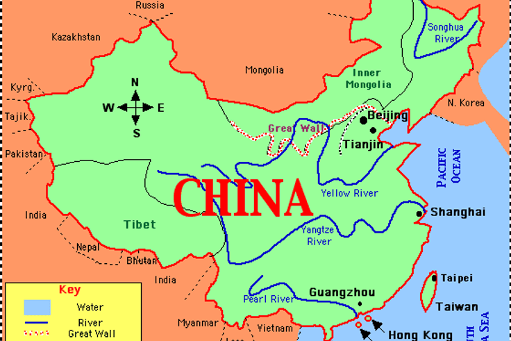 map of China