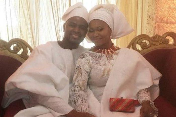 The newlyweds - DJ Xclusive and Tinuke Ogundero