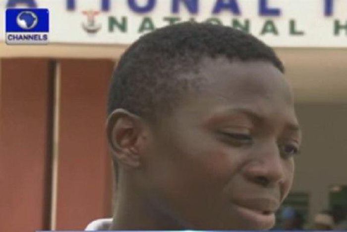 Abolarin Samuel is overcome with grief