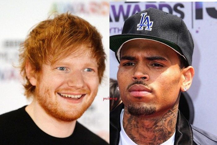 Ed Sheeran and Chris Brown