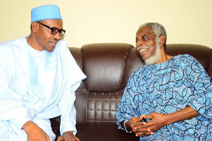 President Buhari and Chief Ayo Fasanmi