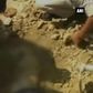 A man in India died after being buried alive by construction workers who failed to spot he had slipped into a pothole.