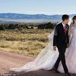 Allison Williams, 27, and Ricky Van Veen, 34, tied the knot in Wyoming on Saturday afternoon