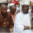 Ooni of Ife Oba Enitan Ogunwusi after receiving the AARE Crown from the Olojudo of Ido land on Monday