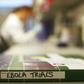 An Ebola trials notebook is seen in a laboratory during trials for an Ebola vaccine at The Jenner Institute in Oxford, southern England January 16, 2015. REUTERS/Eddie Keogh
