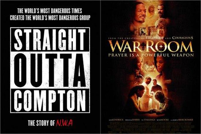 'War Room' replaces 'Staright Outta Compton' on top of Box Office list