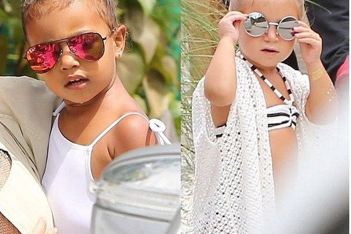 Kardashian starlets, Nnorth West and Penelope Disick stun as they vacation in St Barts