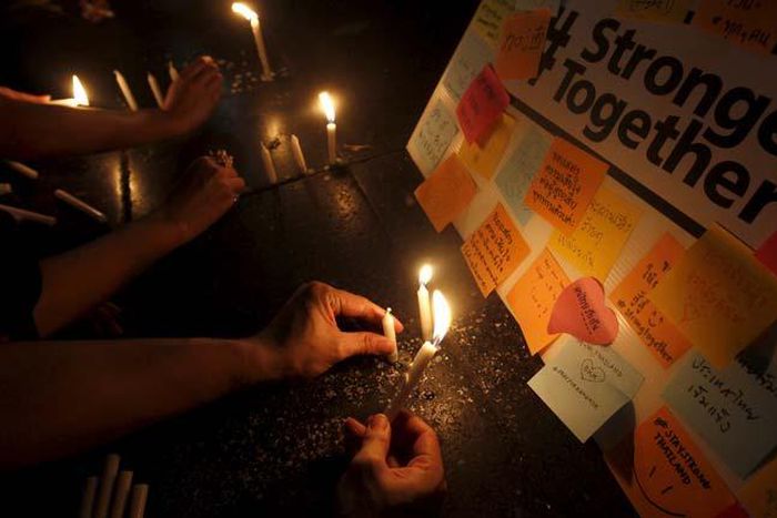 Police say two other men seen in Bangkok bomb footage also suspects