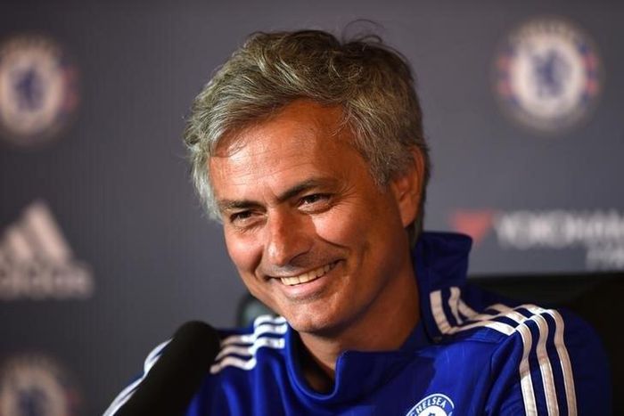 Football - Chelsea - Jose Mourinho Press Conference - Chelsea Training Ground - 28/8/15. Chelsea manager Jose Mourinho during the press conference 
Action Images via Reuters / Tony O'Brien. Livepic