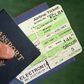 Passport and boarding pass