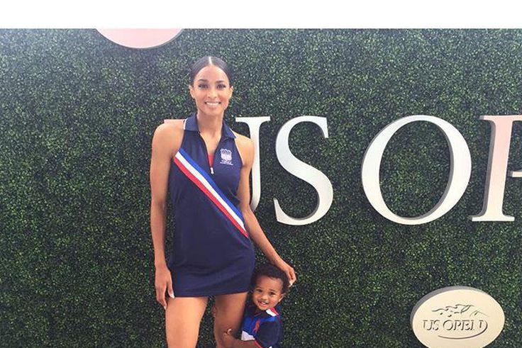 Singer, Ciara and her son, Future 1, rock coordinated looks to the US Open competition