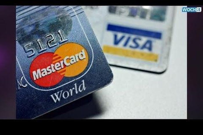 Mastercard and Visa cards