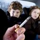 smoking with children inside cars