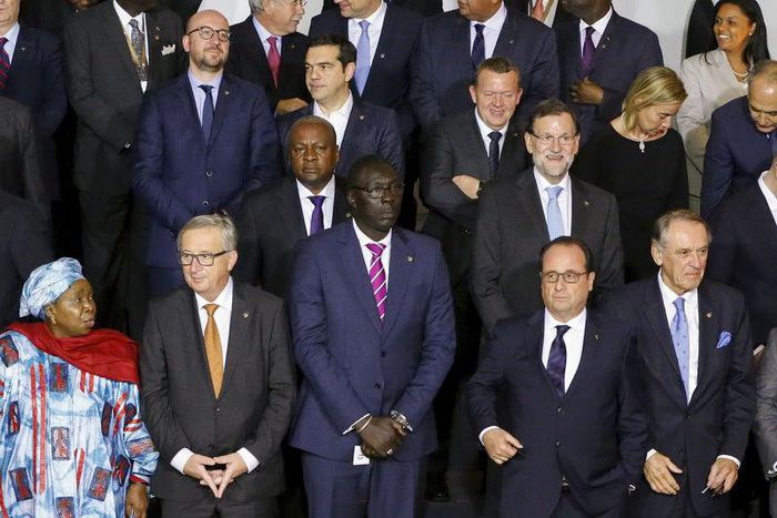 European Union (EU) and African leaders take part in a group photo during the Valletta Summit on Migration in Valletta, Malta, November 11, 2015. REUTERS/Yves Herman
