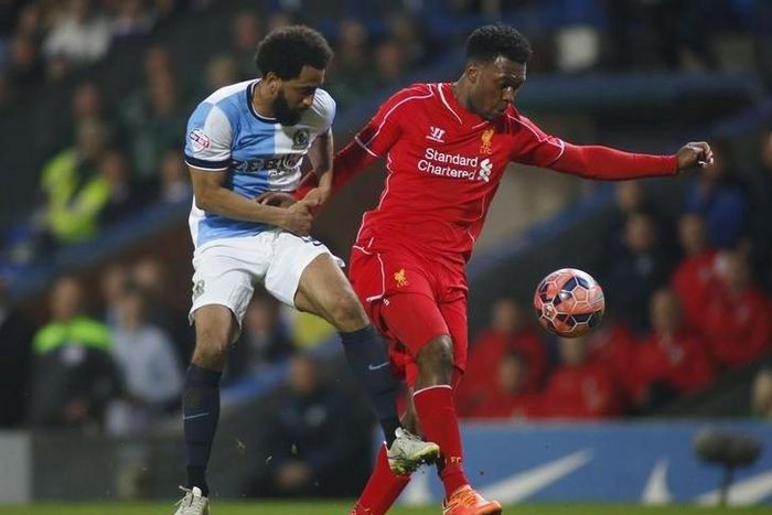 Blackburn's Lee Williamson in action with Liverpool's Daniel Sturridge Action Images via Reuters / Ed Sykes Livepic