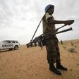 UNAMID peacekeepers stand guard as a delegation of Ambassadors of European Union to Sudan visits a women development program centre funded by World Food Programme (WFP) at Shagra village in North Darfur October 18, 2012. REUTERS/Mohamed Nureldin Abdall...