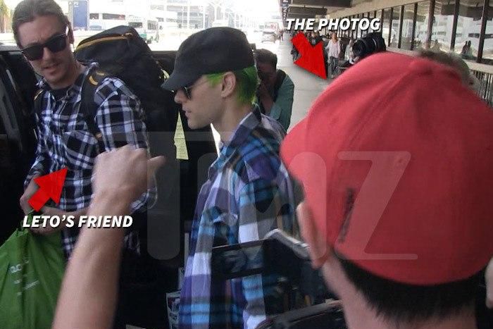 Jared Leto and Friend at LAX