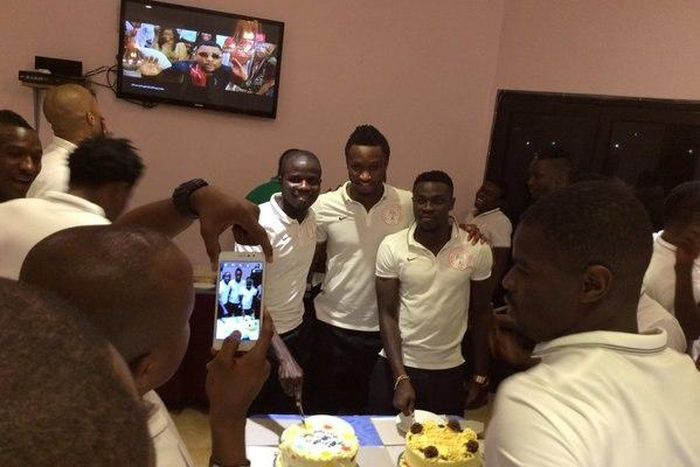Austin Obaroakpo, John Obi Mikel and Ezekiel Bassey