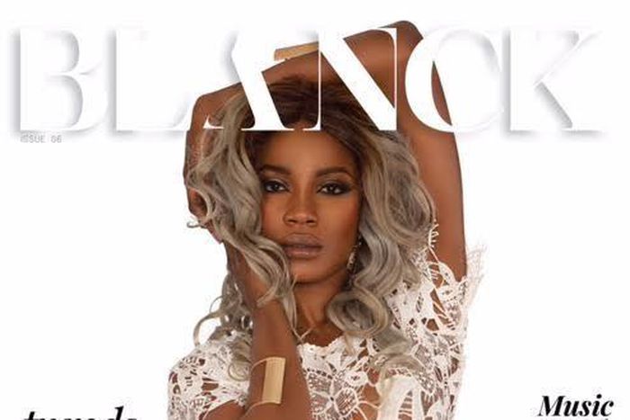 Seyi Shay on the cover of Blanck Magazine