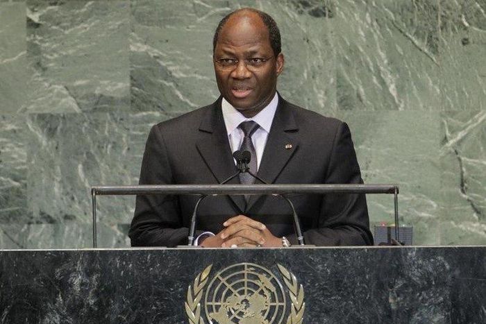 Burkina Faso's Minister of Foreign Affairs Djibril Bassole addresses the 67th United Nations General Assembly at the U.N. Headquarters in New York, September 28, 2012. REUTERS/Brendan McDermid