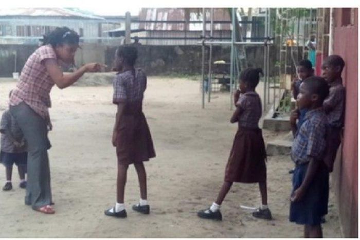This teacher is unleashing a barbaric sentence on these kids