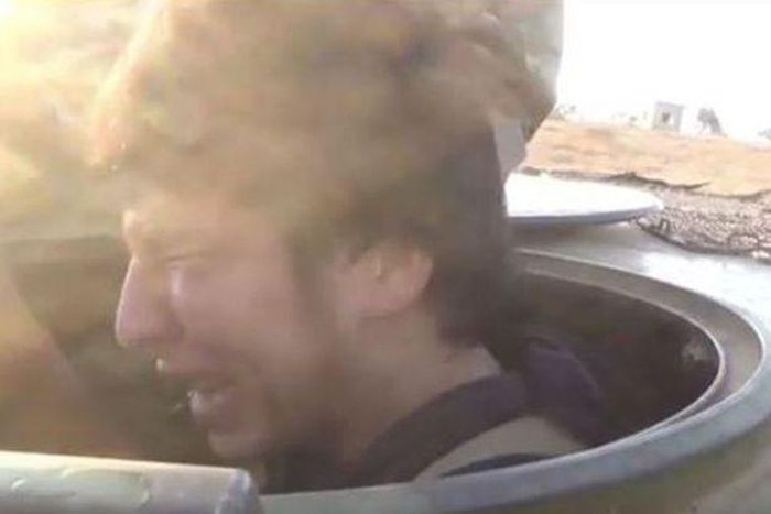 Jihadi suicide bomber seen crying before driving off to die in Syria