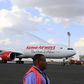 Kenya Airways newly acquired Boeing 777-300ER aircraft, with a sitting capacity of 400 passengers, arrives at the Jomo Kenyatta International Airport in Nairobi October 25, 2013. REUTERS/Noor Khamis