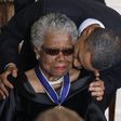 Maya Angelou received National Book Award from Barack Obama in 2013