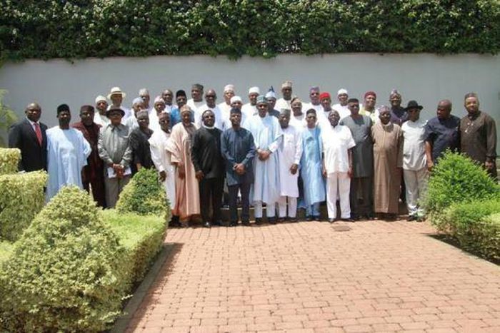 President Muhammadu Buhari meets with Nigeria's 36 governors