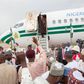 President Muhammadu Buhari leaves Abuja for New York on September 24, 2015.