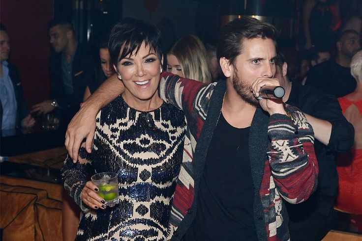 Scott Disick parties with Kris Jenner