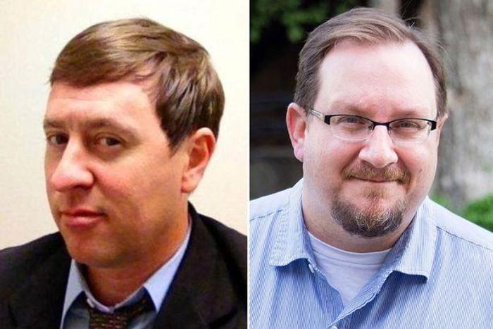 Lecturer, Shannon Lamb on the left killed his girlfriend, Amy Prentiss and his colleague, Ethan Schmidt, over a suspected affair, then dies from self inflicted gunshot wound
