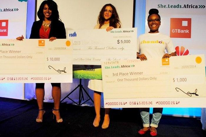 Winners from last years' She Leads Africa entrepreneur showcase