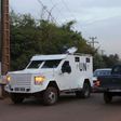 A UN armored vehicle patrols in Bamako, Mali, November 23, 2015.
