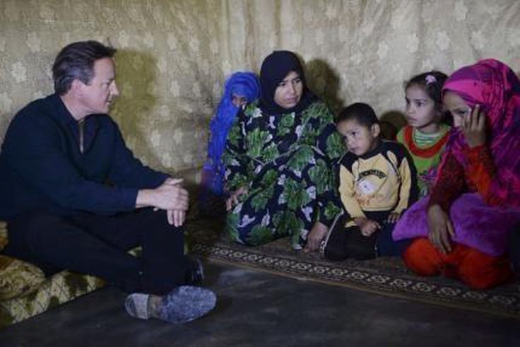 Britain's Cameron in Lebanon to visit refugees from Syria
