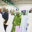 APC leaders with Hajiya Maitalle Tara Koko who donated her life savings to President Muhammadu Buhari's campaign