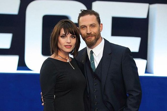 Tom Hardy and wife, Charlotte Riley at 'Legend' U.K's premier