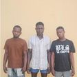 The three suspects, David Kwaguru, Friday Awuba and Francis Amos