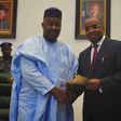 L-R: Fmr. Gov. of Akwa Ibom, Senator Godswill Akpabio; the Current Governor, Mr Udom Emmanuel