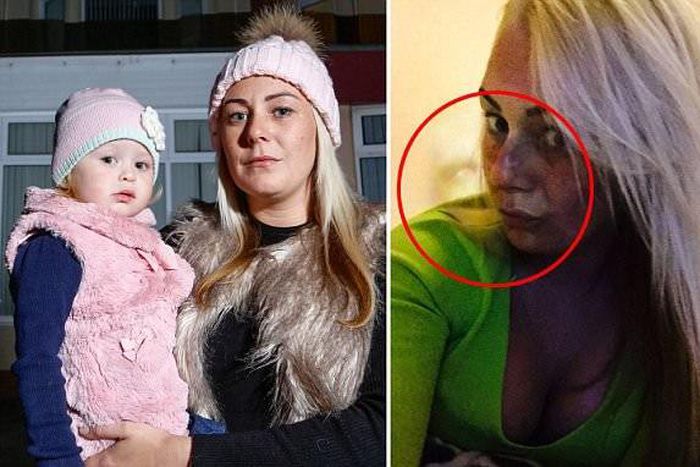 Natasha Boden with 2-yr-old daughter, dolly, flee house after ghost photobombs her selfie