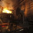 A worker operates a furnace at a factory belonging to Ezz Steel, Egypt's largest steel producer, at an industrial complex in Sadat City, 94 km (58 miles) north of Cairo, April 17, 2013. REUTERS/Amr Abdallah Dalsh