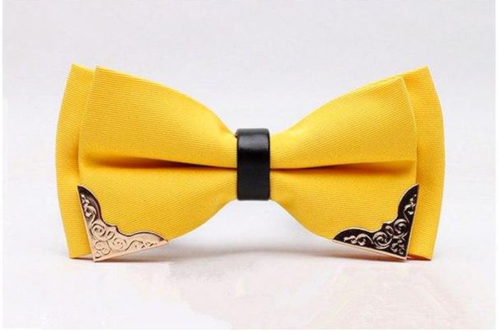 HeySir Lemon Yellow Silk Bow Tie