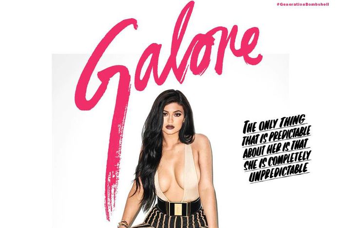 Kylie Jenner covers a provocative issue of Galore Magazine