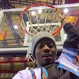Korede Bello holding on to the rim
