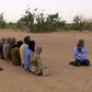 The leader of the Coordination of Azawad Movements (CMA), Mohamed Ag Najim (R), leads his men in prayer outside Anefis, Mali, August 26, 2015. REUTERS/Souleymane Ag Anara
