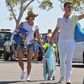 Singer, Robin Thicke, and ex-wife, Paula Patton together at Malibu Park with their son, Julian