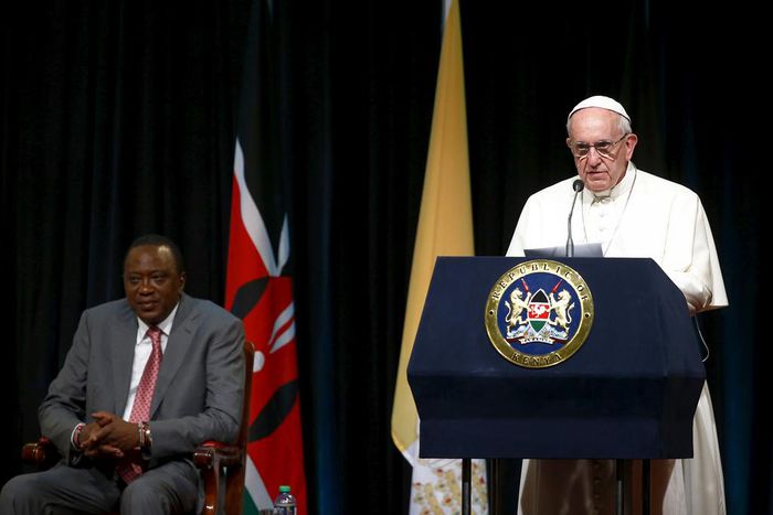 Pope in Africa says dialogue vital to avert violence in God's name