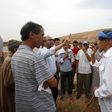 Moroccan lawmaker Ahmed Sakdi speaks to voters in the remote desert town of Imider, in southeastern Morocco, August 31, 2015. REUTERS/Youssef Boudlal